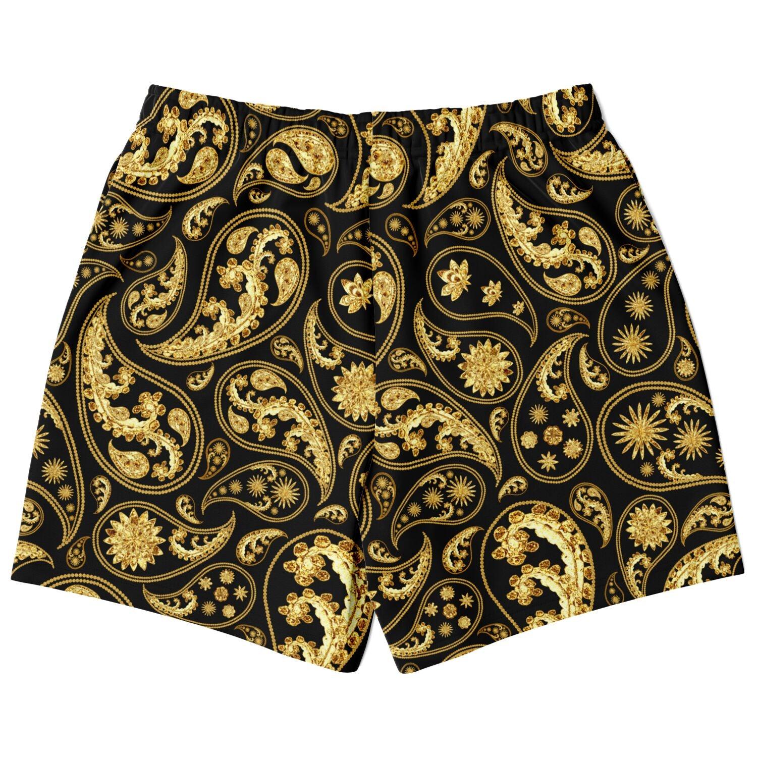 Gold Paisley Bandana Shorts | Shop Online - King Killers