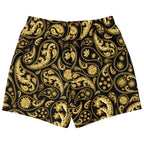 Gold Paisley Bandana Shorts