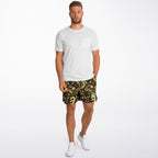 Gold Paisley Bandana Shorts