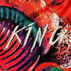 Graffiti Print Mesh Shorts Right Leg Embroidery Reads "KING" - King Killers Apparel