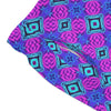 Hot Pink & Vibrant Blue Geometric Pattern Swim Trunks - King Killers