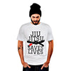 Jiu Jitsu Saves Lives Unisex T-Shirt, White - King Killers Apparel