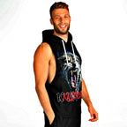 Athletic Drop Armhole Sleeveless Hoodie - Killer Kat