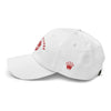 Blood Red King Killers Embroidered Dad Hat, white - King Killers