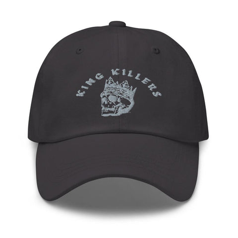 Blood Red King Killers Embroidered Dad Hat, dark gray - King Killers