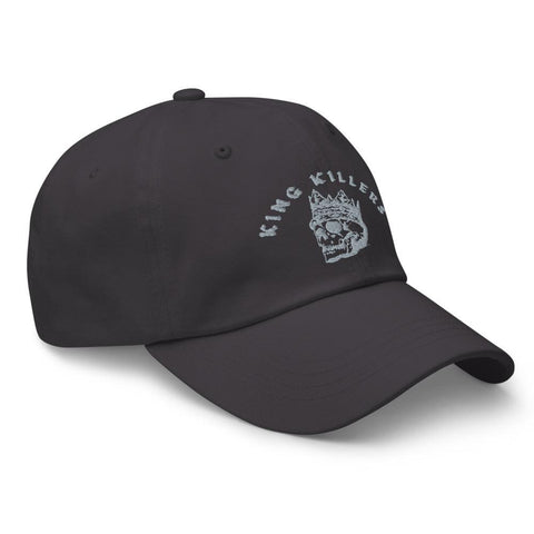 Blood Red King Killers Embroidered Dad Hat, dark gray - King Killers