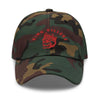 Blood Red King Killers Embroidered Dad Hat, Green Camo - King Killers