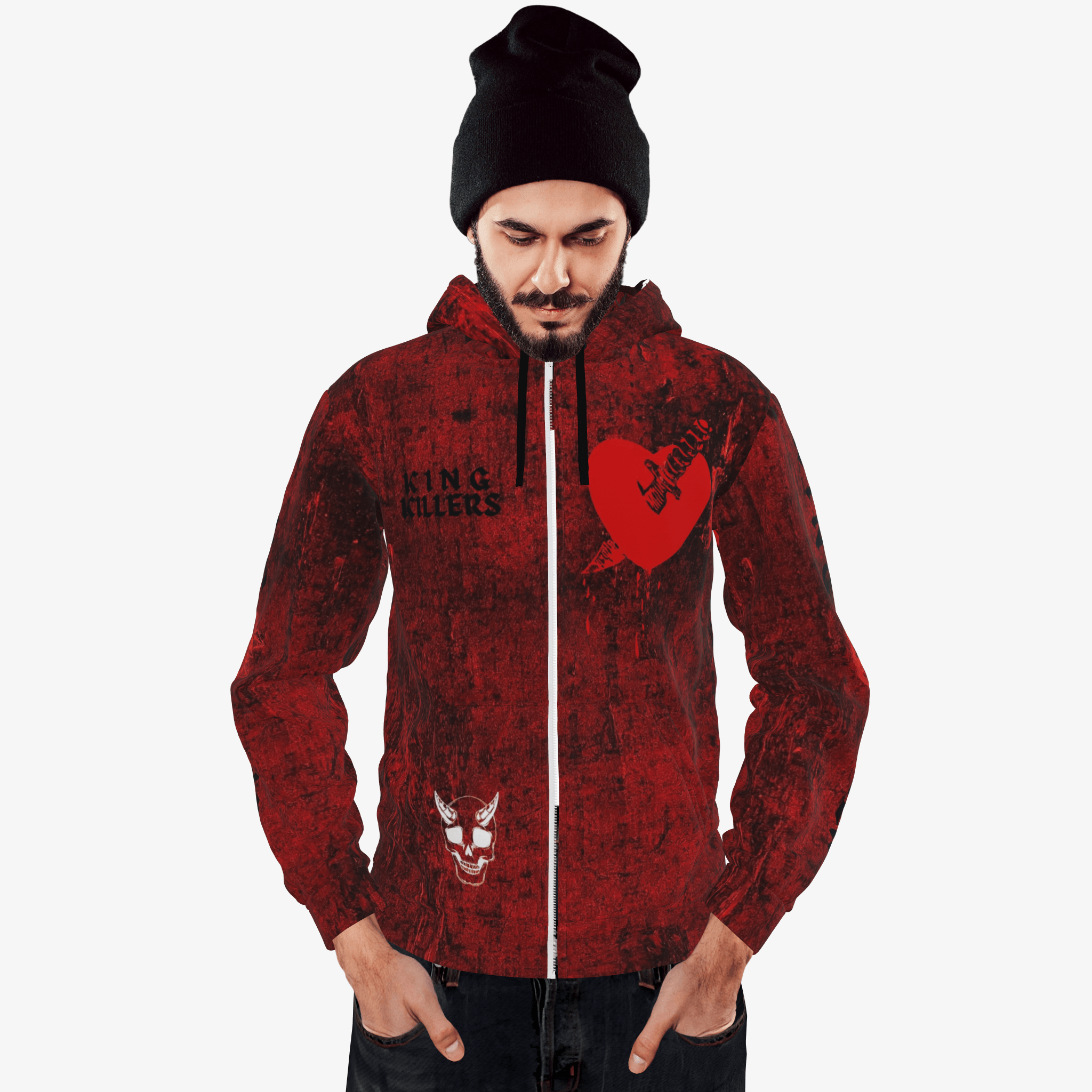King 2025 hoodie red