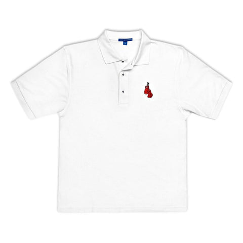 Men's Premium Polo With Embroidered Boxing Gloves - King Killers