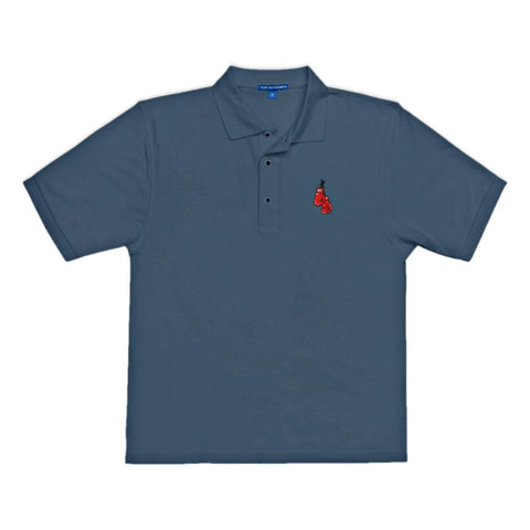 Men's Premium Polo With Embroidered Boxing Gloves - King Killers