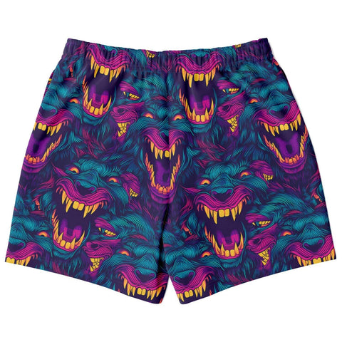 Neon Werewolf Athletic Shorts - King Killers