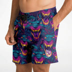 Neon Werewolf Athletic Shorts