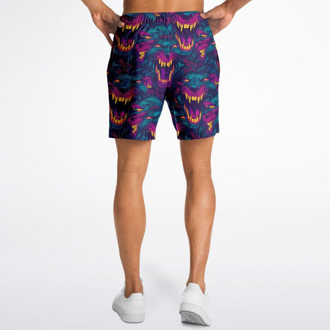 Neon Werewolf Athletic Shorts - King Killers