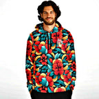 Oriental Flowers Athletic Hoodie