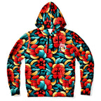 Oriental Flowers Athletic Hoodie