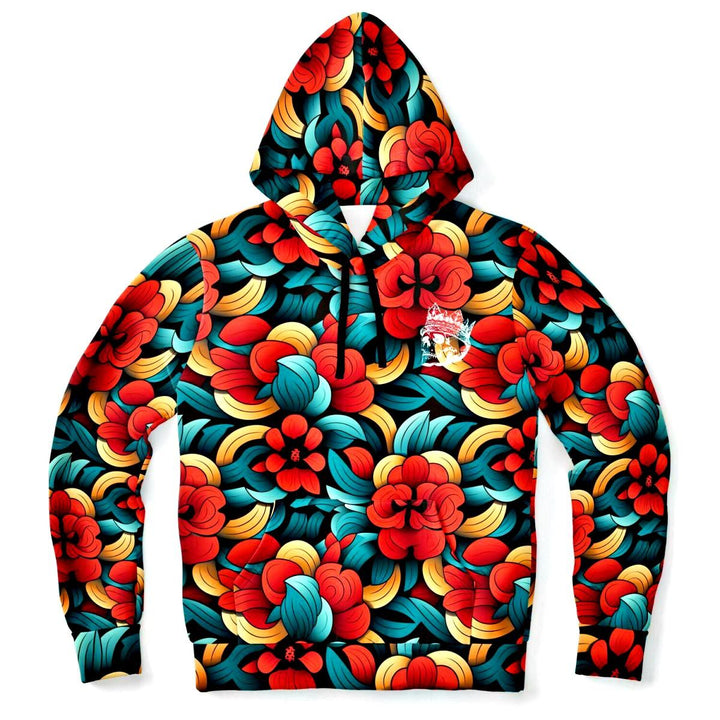 Oriental Flowers Athletic Hoodie - King Killers
