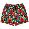 Oriental Flowers Mid-thigh Athletic Shorts - King Killers