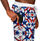 Patriotic Stars and Stripes Athletic Jogger Sweatpants