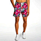 Pineapples & Hibiscus Athletic Shorts