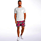 Pineapples & Hibiscus Athletic Shorts