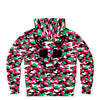 Pink & Green Camouflage Athletic Hoodie, Unisex - King Killers Apparel