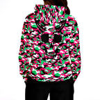 Pink & Green Camouflage Athletic Hoodie
