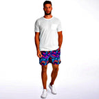 Psychedelic Wolves Athletic Shorts