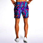 Psychedelic Wolves Athletic Shorts