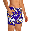 purple and gold camouflage swim trunks for men - King Killers Apparel