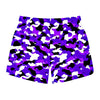 Purple Camouflage Mid-Thigh Swim Trunks - King Killers
