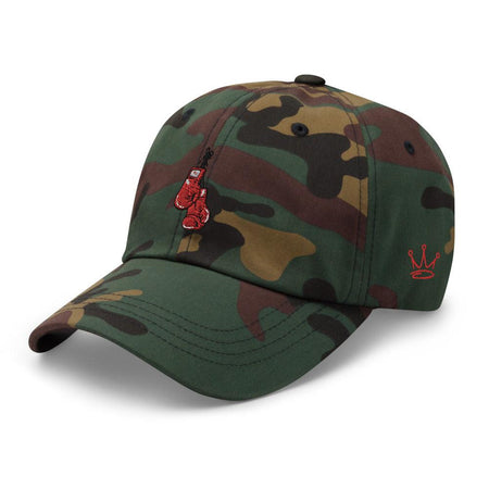 Red Boxing Gloves Embroidered Dad Hat