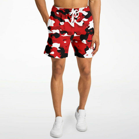 Red Camouflage Athletic Shorts - King Killers