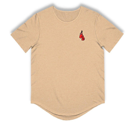 Red Corner Men's Curved Hem T-Shirt