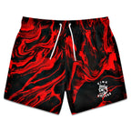 Red Lava Swim Trunks