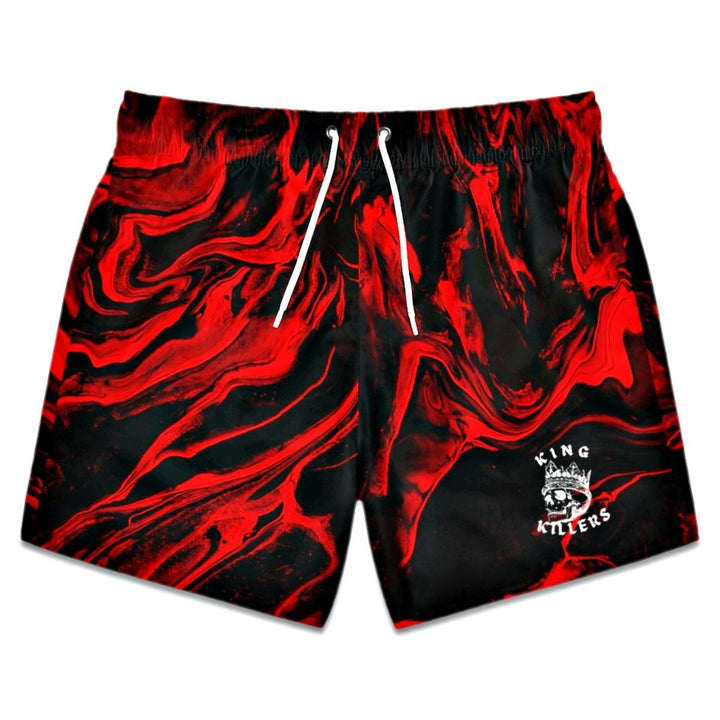 Red Lava Swim Trunks - King Killers