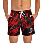 Red Lava Swim Trunks