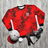 Red Smoke Pattern Crewneck Sweatshirt - King Killers