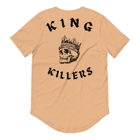 Royalty Men's Extra Long Curved Hem T-Shirt - King Killers