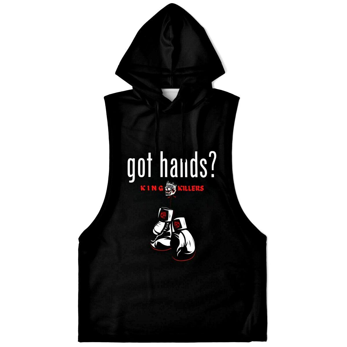 Sleeveless hoodie best sale gym king