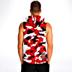 Camo Killer - Red Tiger Camouflage Sleeveless Hoodie