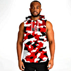 Camo Killer - Red Tiger Camouflage Sleeveless Hoodie