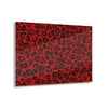 Super Realistic Red Leopard Fur Acrylic Print - King Killers