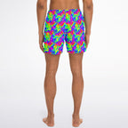 Trippy Rainbow Swirl Fast Dry Swim Trunks
