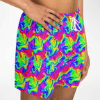 Trippy Rainbow Swirl Fast Dry Swim Trunks