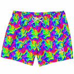 Trippy Rainbow Swirl Fast Dry Swim Trunks