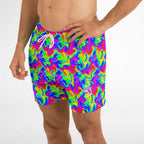 Trippy Rainbow Swirl Fast Dry Swim Trunks