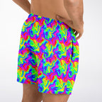 Trippy Rainbow Swirl Fast Dry Swim Trunks
