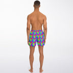 Trippy Rainbow Swirl Fast Dry Swim Trunks