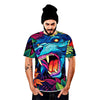 tropical wolves graphic t-shirt, front - King Killers Apparel