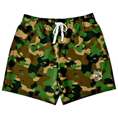 Woodland Camouflage Athletic Shorts